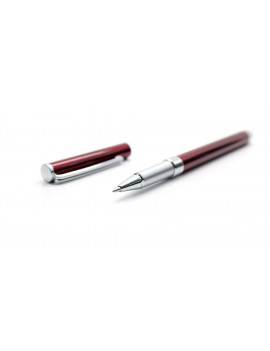 2-in-1 Capacitive Touch Screen Stylus + Pocket Water-based Pen (Red)