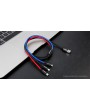 Authentic Baseus 3-in-1 USB-C/Micro-USB/8-pin Braided Data & Charging Cable (30cm)